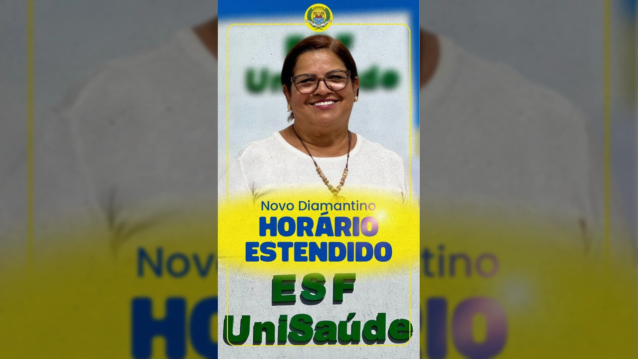 Adélia Maria, Secretária de Saúde de Diamantino, em unidade de saúde anunciando novidade / Instagram Prefeitura de Diamantino