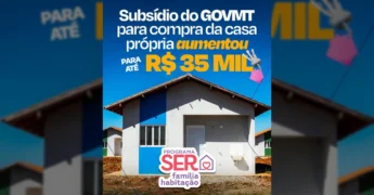 Governo de Mato Grosso anuncia subsídio de até R$ 35 mil para compra da casa própria, com destaque para o Programa SER Família Habitação / Instagram GovMT