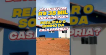 Casas e edifícios residenciais modernos em Mato Grosso sob o programa de subsídio habitacional. Crédito: GovMT / Instagram