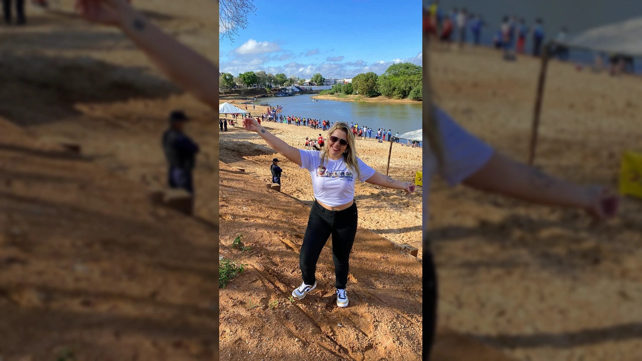 Imagem de pescadores PCD no rio em Cáceres, Mato Grosso. Crédito: Instagram lucilenasilvainfluencer.