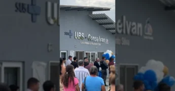 Inauguração da UBS Conselvan, Aripuanã, Mato Grosso. Créditos: Prefeitura de Aripuanã / Instagram.