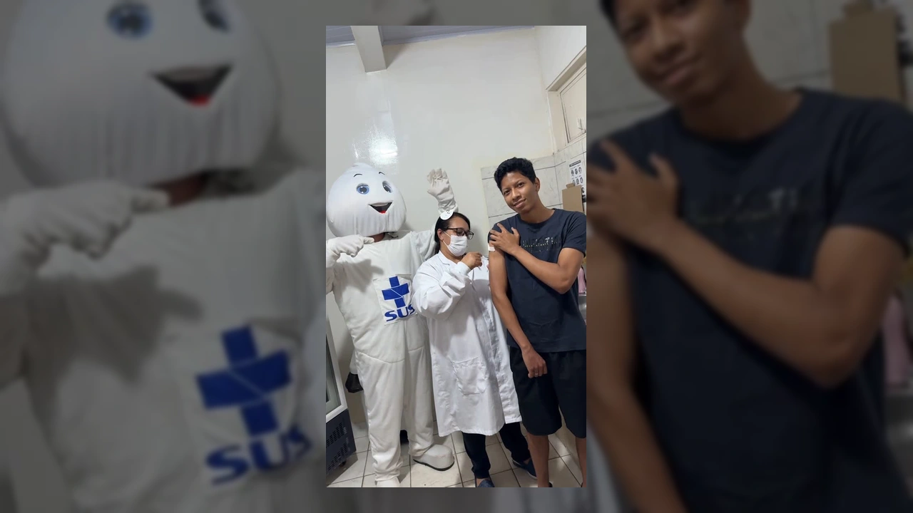 Pessoas recebendo atendimento na USF Cristo Rei em Várzea Grande. Créditos: Prefeitura de Várzea Grande MT / Instagram.