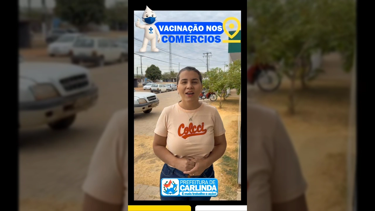 Vacinação contra a gripe em empresas e comércios de Carlinda. Créditos: prefeituradecarlinda / Instagram