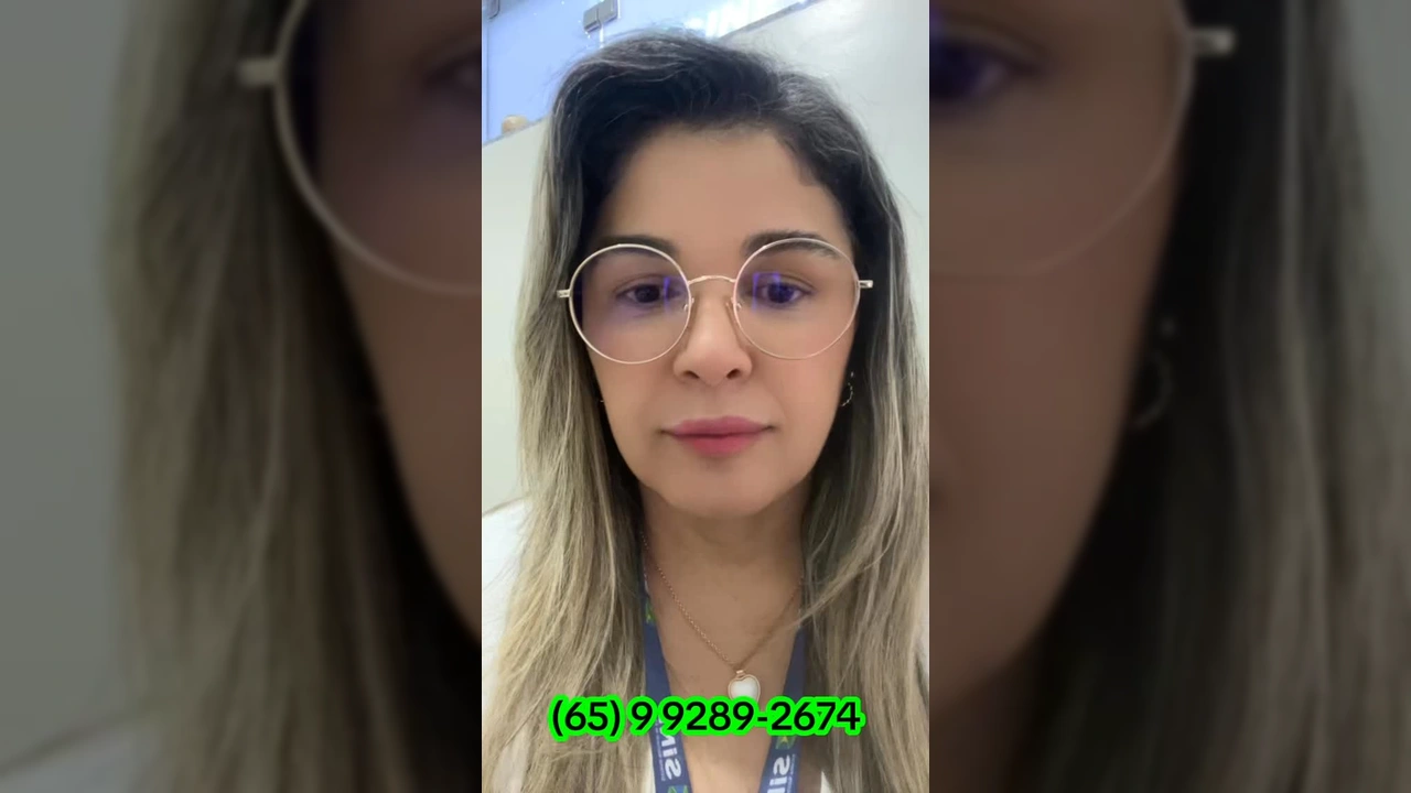 Foto da representante do Sine Diamantino-MT com informações da vaga de Auxiliar em Saúde Bucal. Créditos: Sine Diamantino-MT / Instagram
