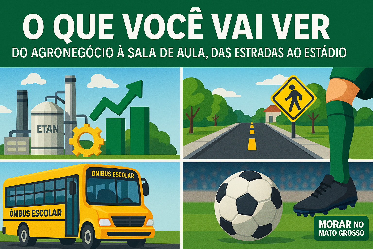 Mato Grosso em foco: obras, educação, emprego, agro e esporte