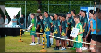 Abertura da 28ª edição dos Jogos Abertos de Santa Carmem (JASC) com atletas e comunidade / Instagram