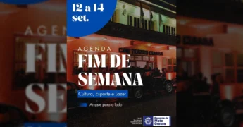 Agenda de Cultura, Esporte e Lazer para o fim de semana de 12 a 14 de setembro em Mato Grosso, divulgada por SECEL-MT / Instagram