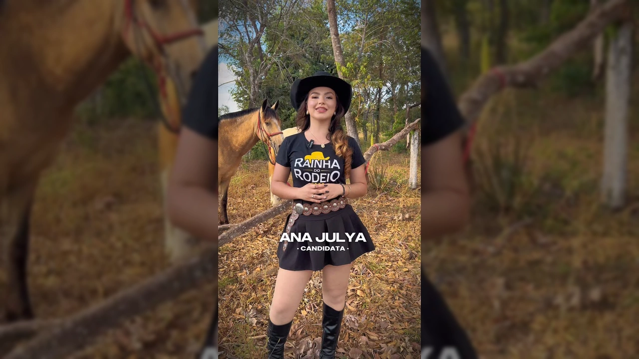 Ana Julya, candidata da Rainha do Rodeio 2025 na Expo Diamantino. Imagens de divulgação. Créditos: expodiamantino.