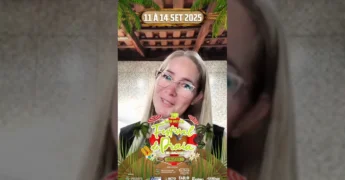 Dra. Giovanna Giolli, Procuradora Geral de Araguainha, comunica a proibição de garrafas de vidro no Festival de Praia 2025. Créditos: festivalaraguainha / Instagram