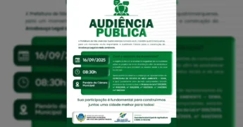 Imagem ilustrativa de uma audiência pública para discutir legislação ambiental na cidade de São José dos Quatro Marcos, com créditos à Prefeitura de São José dos Quatro Marcos / Instagram.
