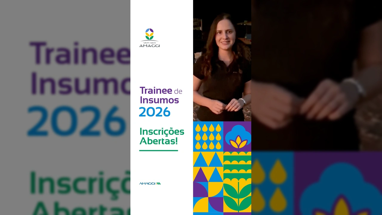 Barbara Magalhães, representante da AMAGGI em Confresa, falando sobre o Programa Trainee de Insumos. Créditos: @amaggibr no Instagram.