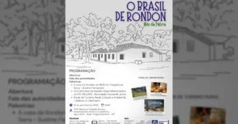 Imagem promocional do evento 'O Brasil de Rondon' em Tangará da Serra, Mato Grosso, detalhando as palestras e atividades de turismo rural. Créditos: Empaer MT / Instagram