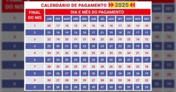 Tabela detalhada do calendário de pagamentos do Bolsa Família para o ano de 2025, com datas organizadas por final do NIS e por mês. Créditos: @bolsa_familia.2025 / Instagram.