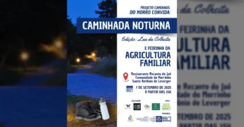Caminhada Noturna 'Lua da Colheita' e Feirinha da Agricultura Familiar em Santo Antônio de Leverger. Imagem por Empaer MT / Instagram.