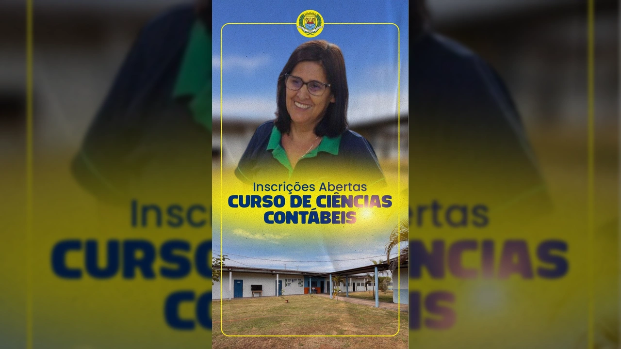 Coordenadora Carla Adriane em vídeo divulgando curso de Ciências Contábeis da Unemat no Polo UAB Diamantino.