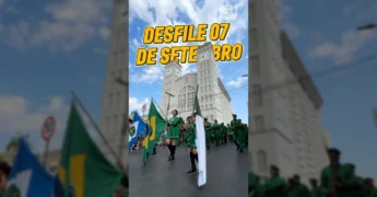 Imagens do desfile cívico-militar de 7 de Setembro de 2025 em Cuiabá, com a participação de diversas entidades. Créditos: Prefeitura de Cuiabá / Instagram