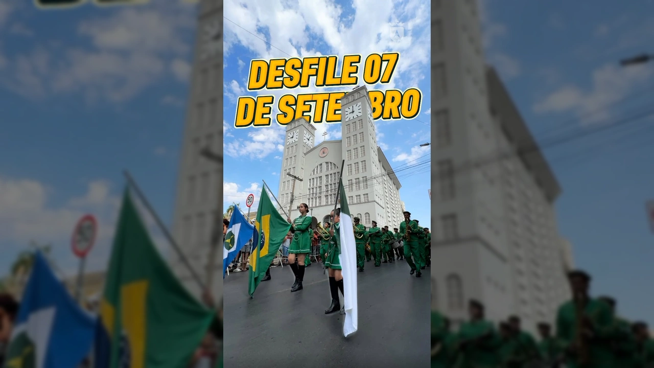 Imagens do desfile cívico-militar de 7 de Setembro de 2025 em Cuiabá, com a participação de diversas entidades. Créditos: Prefeitura de Cuiabá / Instagram