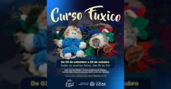 Foto de divulgação do Curso de Fuxico da Secretaria de Cultura e Turismo de Lucas do Rio Verde, com peças artesanais. Créditos: @vivacultura.lrv