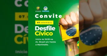 Imagem do Desfile Cívico de 7 de Setembro em Peixoto de Azevedo. Crédito: Prefeitura de Peixoto de Azevedo / Instagram.