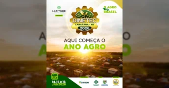 Feira Dinetec Canarana 2026 em Mato Grosso. Créditos: DINETEC BRASIL / Instagram