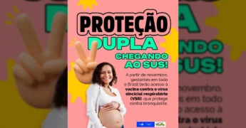 Dr. Alexandre Padilha, Ministro da Saúde, anunciando a vacina VSR para gestantes no SUS a partir de novembro. Crédito: Ministério da Saúde / Instagram