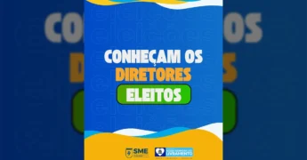 Resultados das eleições de diretores para escolas e creches municipais de Nossa Senhora do Livramento, com nomes dos eleitos e porcentagem de votos. Créditos: sme_livramento no Instagram