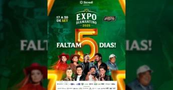 Expo Diamantino 2025: Artistas Maiara & Maraisa, Humberto & Ronaldo, Cezar & Paulinho, Fred & Fabrício, em imagem promocional. Créditos: expodiamantino.