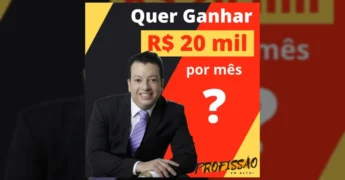 Homem de terno sorrindo em publicidade do curso de Perito Grafotécnico por cursodeperitografotecnico / Instagram