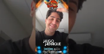 Hugo Henrique em vídeo anunciando show gratuito em Jaciara, Mato Grosso, para a Temporada de Esportes Radicais 2025. Crédito: Prefeitura de Jaciara / Instagram