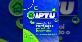 Imagem de divulgação da Prefeitura de Peixoto de Azevedo sobre a prorrogação do IPTU 2025 / Instagram @prefeituradepeixotodeazevedo