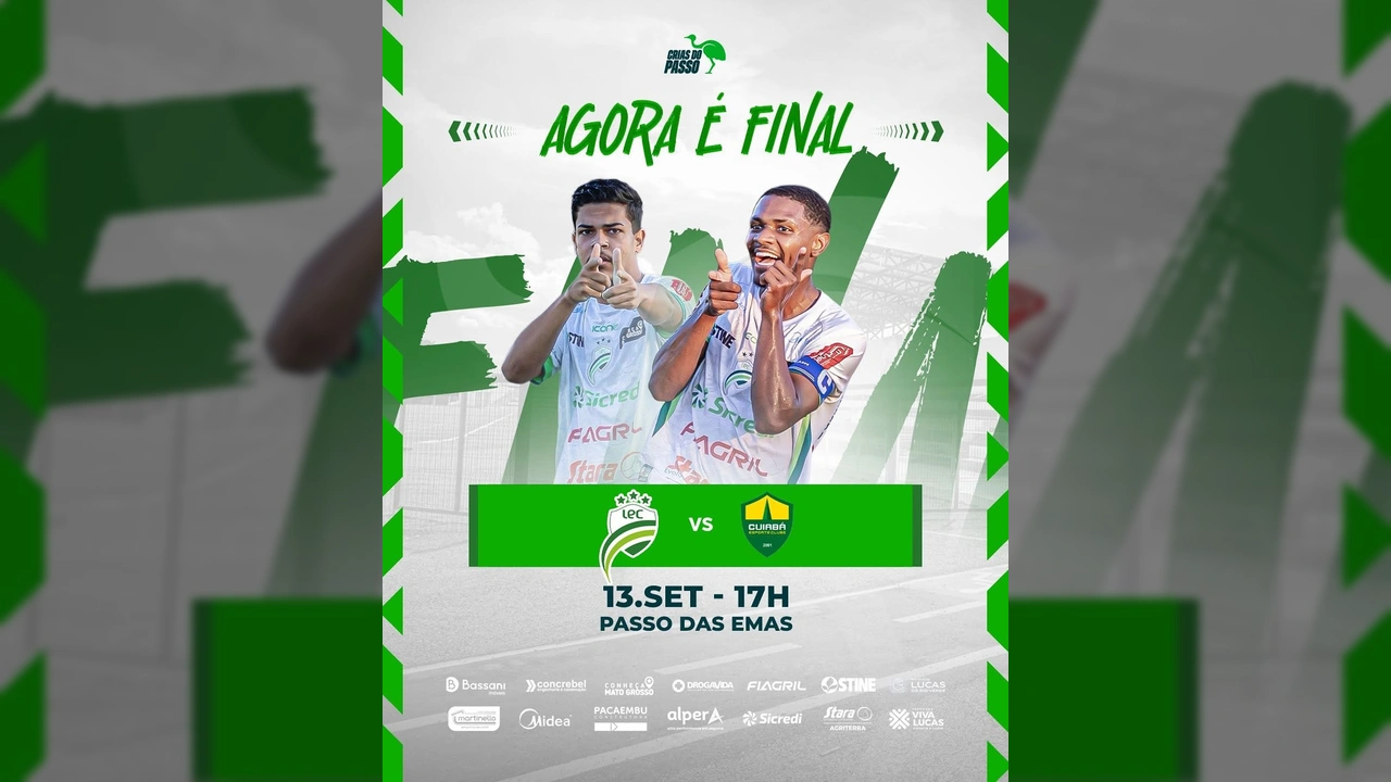 Imagem de dois jogadores do Luverdense comemorando em campo, promovendo a final do campeonato Sub-20, cortesia do Luverdense Esporte Clube / Instagram