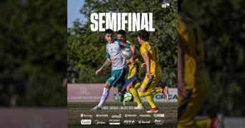 Jogadores do Luverdense Sub-20 e Nova Mutum em campo durante a semifinal do Mato-grossense. Créditos: luverdenseesporteclube / Instagram