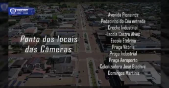 Grupo de pessoas em um escritório da Prefeitura de Marcelândia anunciando novas câmeras de segurança. Créditos: Prefeitura de Marcelândia / Instagram.