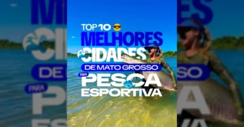 Imagem de uma mulher em um rio de Mato Grosso segurando um grande pirarucu, símbolo da pesca esportiva no estado. Créditos: Governo de Mato Grosso / Instagram