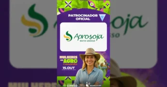 Anúncio do evento Mulheres no Agro Conexão 2025 em Sorriso, com logo da Aprosoja Mato Grosso. Créditos: Sindicato Rural de Sorriso / Instagram.