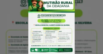 Casal de fazendeiros sorrindo, representando a população rural de São Félix do Araguaia que será beneficiada pelo Mutirão Rural da Cidadania / Instagram @saofelixdoaraguaia