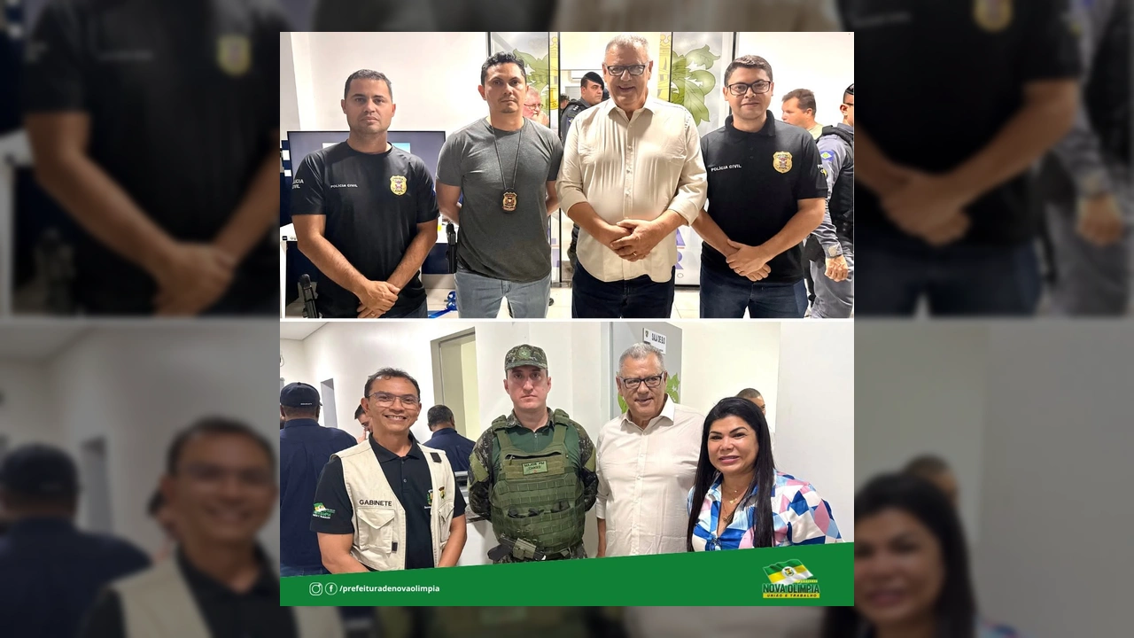 Nova sede da 1ª Companhia da Polícia Militar em Nova Olímpia. Créditos: Prefeitura de Nova Olímpia / Instagram