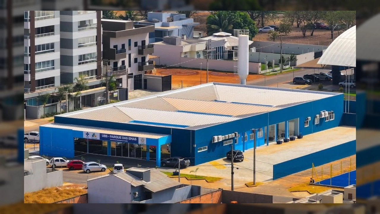 Nova Unidade Básica de Saúde (UBS) Parque das Emas em Lucas do Rio Verde, Mato Grosso. Créditos: Secretaria de Saúde de Lucas do Rio Verde/MT / Instagram.