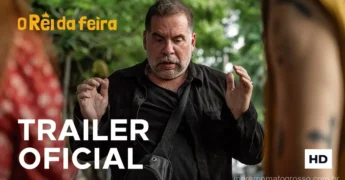 Pôster oficial do filme O Rei da Feira em cartaz no Moviecom Sinop Shopping, com Leandro Hassum em destaque. Créditos: Youtube