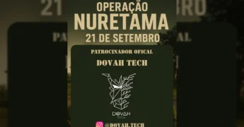 Cartaz do evento Operação Nuretama com data e patrocinadores, realizado pelo Departamento de Turismo de Campos Novos Paulista / Instagram.