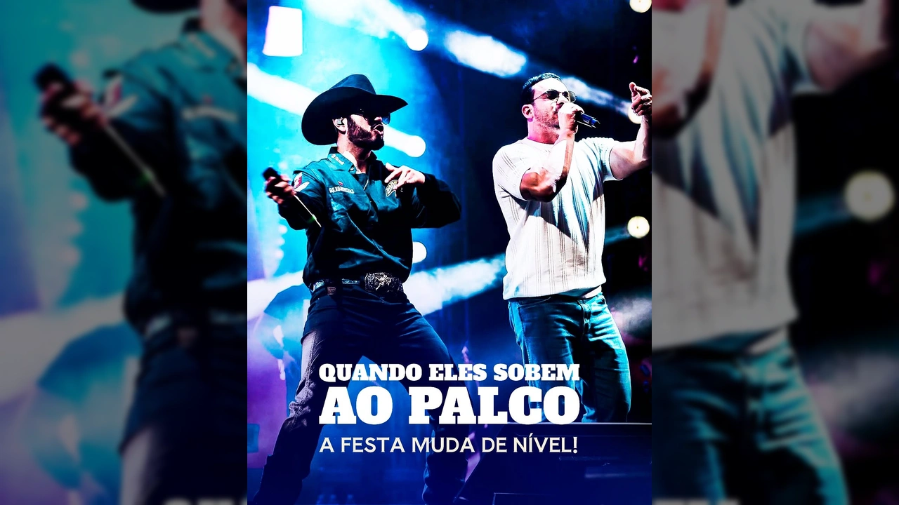 Dupla Pedro Paulo & Alex no palco da ExpoCanaã 2025 em Nova Canaã do Norte. Imagem de expocanaa2025 / Instagram