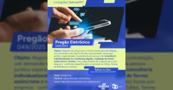 Imagem ilustrativa de mãos interagindo com um smartphone, representando a consultoria em marketing digital, divulgada pelo Sebrae Mato Grosso