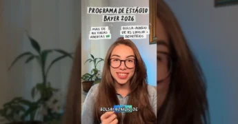 Beatriz Bonatto (@bioncaz) divulgando vagas de estágio Bayer.
