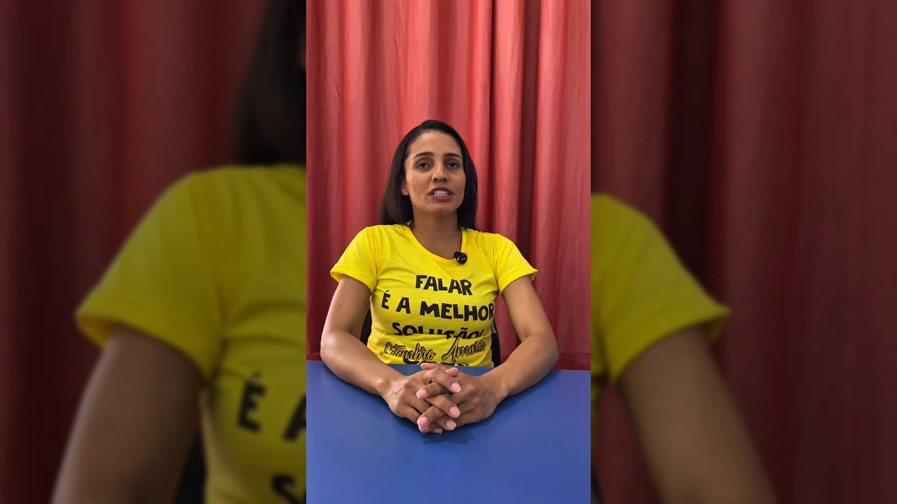 Andreia Machado, psicóloga do CAPS, fala sobre a prevenção do suicídio na campanha Setembro Amarelo em Guiratinga. Créditos: Prefeitura de Guiratinga / Instagram.