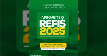 Anúncio do REFIS 2025 em Campo Verde com opções de desconto para quitação de débitos municipais / Instagram @prefcampoverde