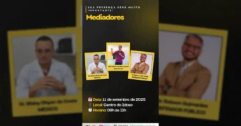 Imagem promocional da Roda de Conversa Setembro Amarelo em Luciara, com logos da Prefeitura Municipal de Luciara, SUAS e Saúde / Instagram