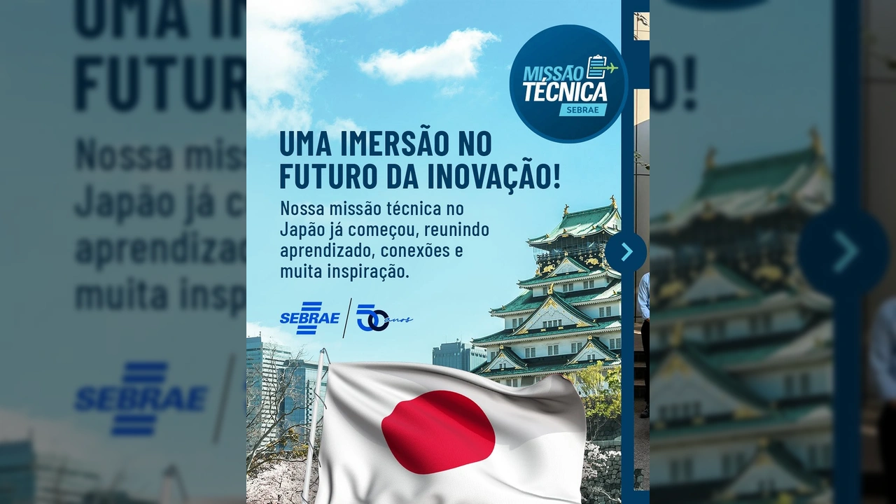 Grupo de gestores de Mato Grosso e membros do Sebrae em frente ao Pavilhão do Japão na Expo Osaka 2025. Crédito: Instagram Sebrae Mato Grosso.