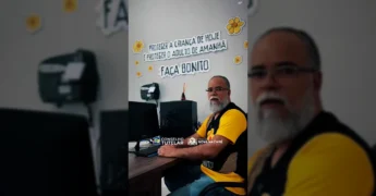 Grupo de pessoas do Conselho Tutelar de Nova Nazaré promovendo o Setembro Amarelo, por Prefeitura de Nova Nazaré / Instagram