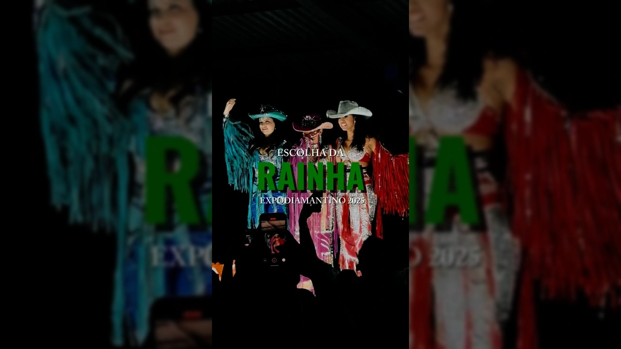 Rainha e princesas desfilando com trajes country na Expodiamantino 2025, foto de expodiamantino.
