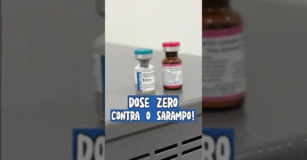 Vacinação 'Dose Zero' contra o sarampo para bebês em Guarantã do Norte. Crédito: Prefeitura Municipal de Guarantã do Norte.